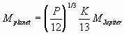 determining mass of a planet