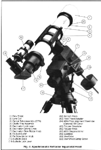 parts of a telescope quizlit